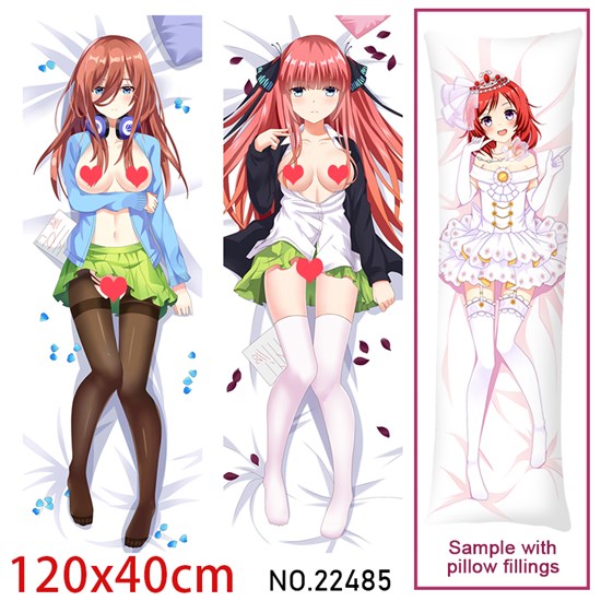 Anime Girl Nakano Miku Dakimakura Hugging Body Pillow Case Cover