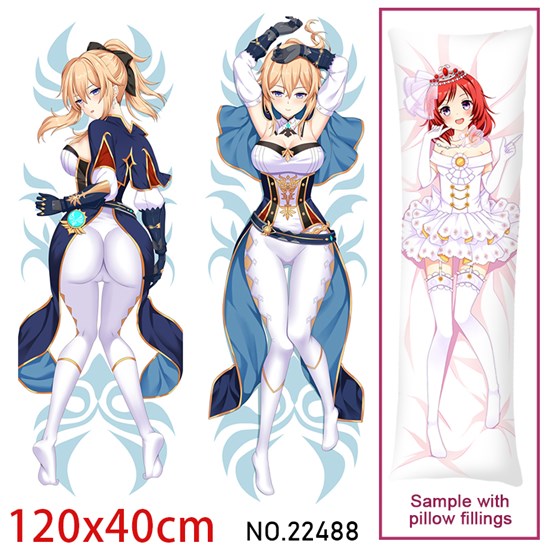 Anime Girl Jean Gunnhildr Dakimakura Hugging Body Pillow Case Cover