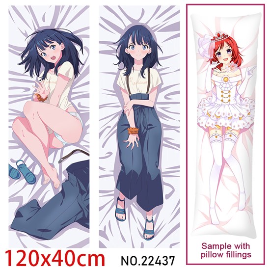 Anime Girl Takarada Rikka Dakimakura Hugging Body Pillow Case Cover