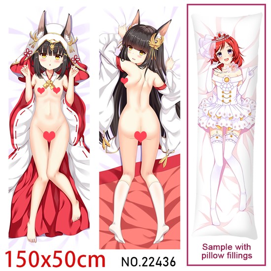 Anime Girl Nagato Dakimakura Hugging Body Pillow Case Cover