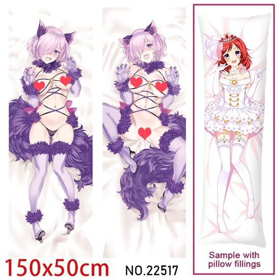 Anime Girl Mash Kyrielight Dakimakura Hugging Body Pillow Case Cover