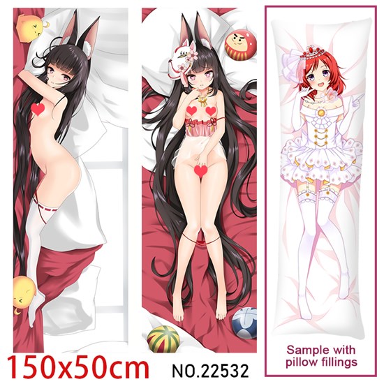 Anime Girl Nagato Dakimakura Hugging Body Pillow Case Cover
