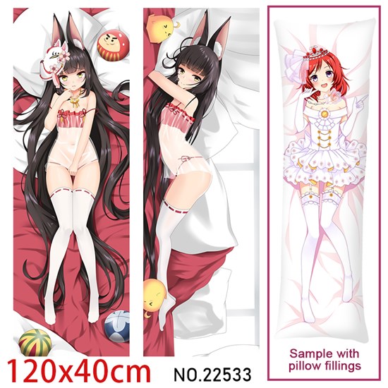 Anime Girl Nagato Dakimakura Hugging Body Pillow Case Cover