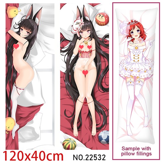 Anime Girl Nagato Dakimakura Hugging Body Pillow Case Cover