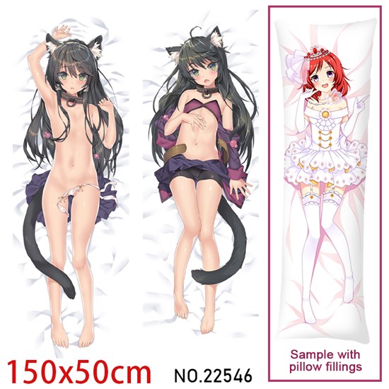 Anime Girl Rem Galleu Dakimakura Hugging Body Pillow Case Cover