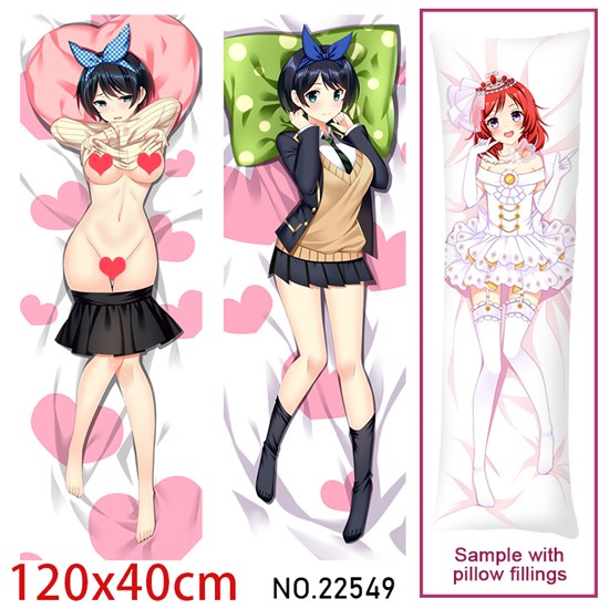 Anime Girl Sarashina Ruka Dakimakura Hugging Body Pillow Case Cover