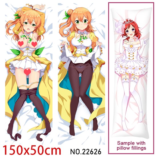 Anime Girl Hinatsuki Mikan Dakimakura Hugging Body Pillow Case Cover