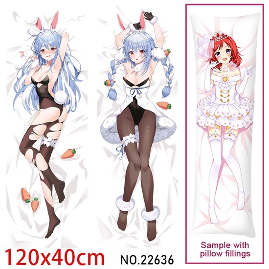 Anime Girl Usada Pekora Dakimakura Hugging Body Pillow Case Cover