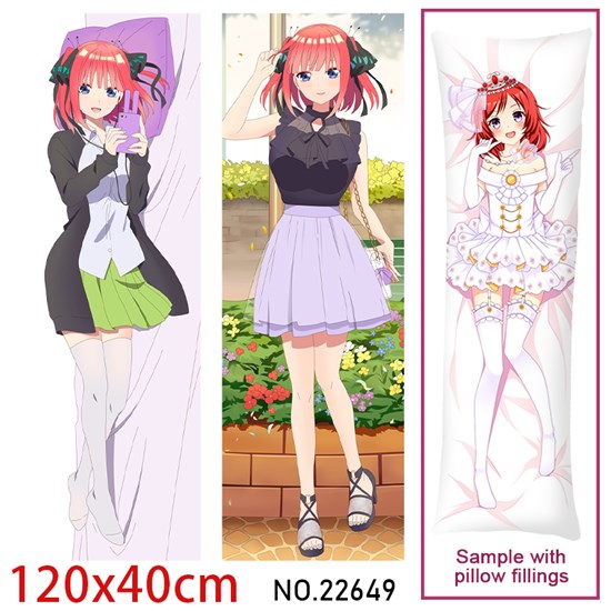 Anime Girl Nakano Nino Dakimakura Hugging Body Pillow Case Cover