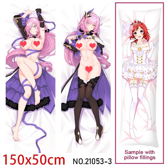 Anime Girl Elysia Dakimakura Hugging Body Pillow Case Cover