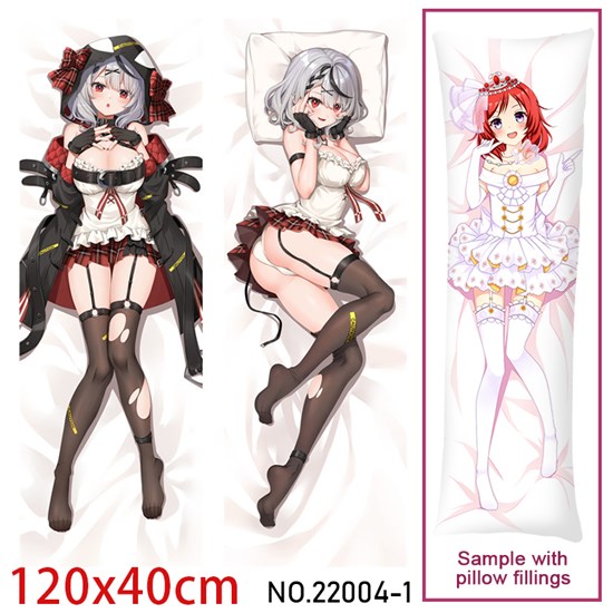 Anime Girl Sakamata Chloe Dakimakura Hugging Body Pillow Case Cover