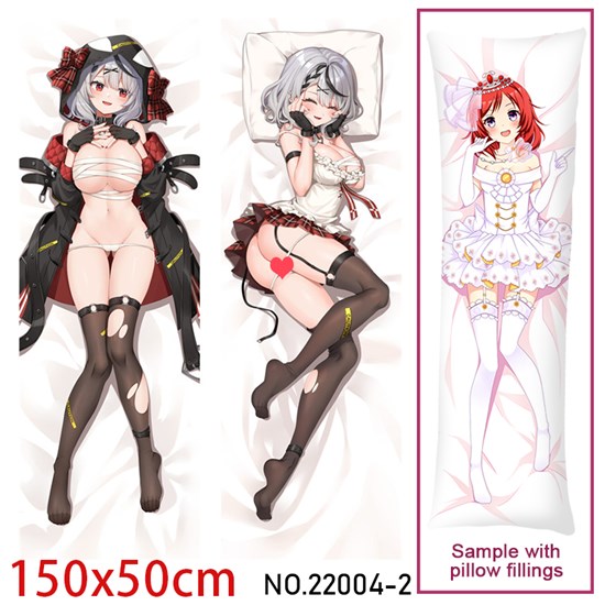 Anime Girl Sakamata Chloe Dakimakura Hugging Body Pillow Case Cover