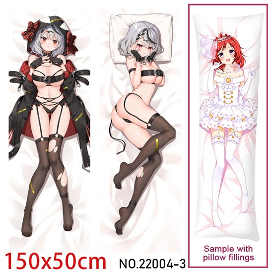 Anime Girl Sakamata Chloe Dakimakura Hugging Body Pillow Case Cover