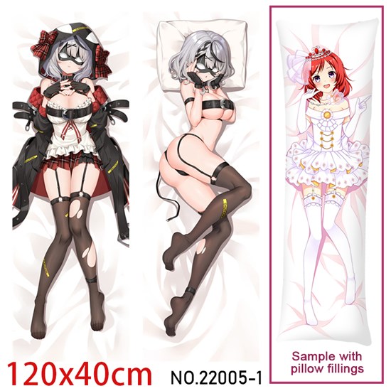 Anime Girl Sakamata Chloe Dakimakura Hugging Body Pillow Case Cover