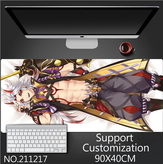 Anime Arataki Itto Extended Gaming Mouse Pad Large Keyboard Mouse Mat Desk Pad