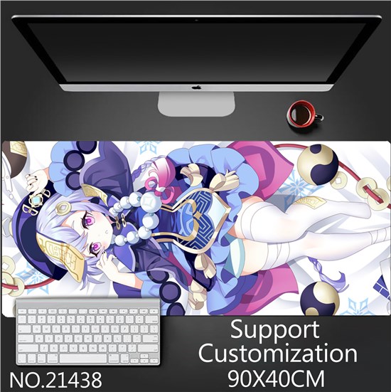 Anime Girl Qiqi Extended Gaming Mouse Pad Large Keyboard Mouse Mat Desk Pad