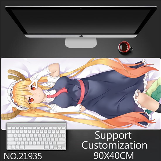 Anime Girl Tohru Extended Gaming Mouse Pad Large Keyboard Mouse Mat Desk Pad