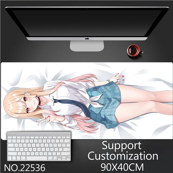 Anime Girl Kitagawa Marin Extended Gaming Mouse Pad Large Keyboard Mouse Mat Desk Pad