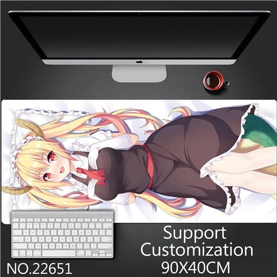 Anime Girl Tohru Extended Gaming Mouse Pad Large Keyboard Mouse Mat Desk Pad
