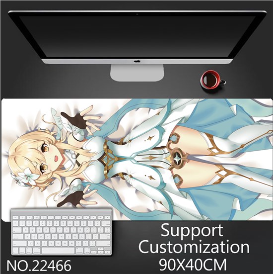 Anime Girl Lumine Extended Gaming Mouse Pad Large Keyboard Mouse Mat Desk Pad