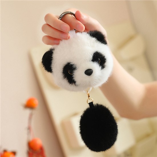 Cute Panda Plush Keychain Soft Toy