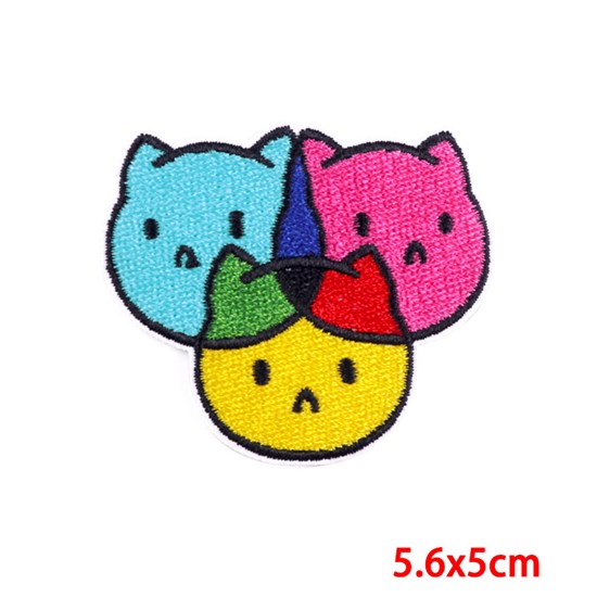 Funny Cute Cat Embroidered Badge Patch