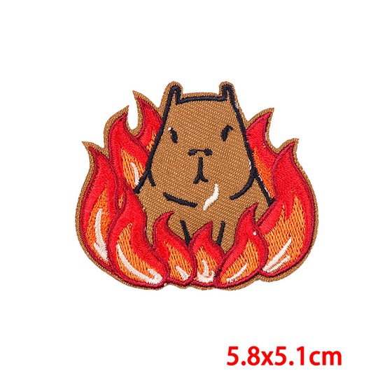 Funny Cute Capybara Embroidered Badge Patch