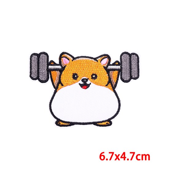 Funny Hamster Embroidered Badge Patch