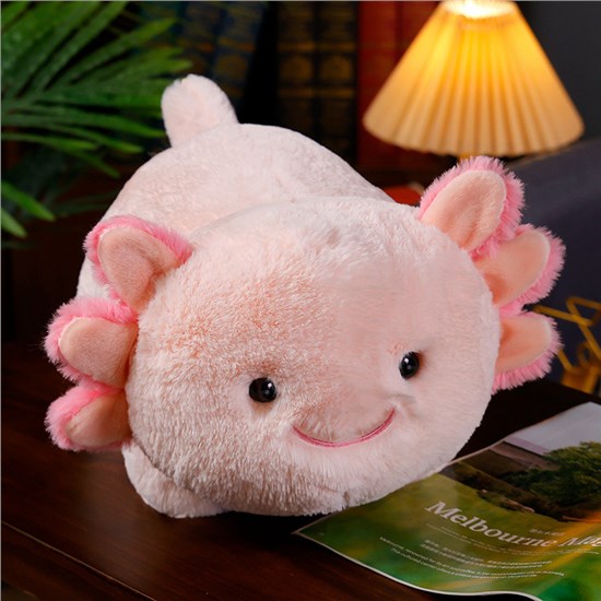 Cute Pink Axolotl Stuffed Animal Plush Toy Lovely Cartoon Soft Plush Doll
