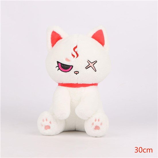 Halloween White Pirate Cat Stuffed Soft Plush Doll Animal Toy