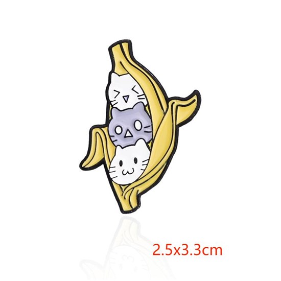 Funny Cat Enamel Pin Brooch Badge