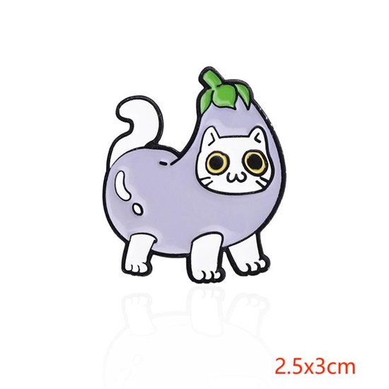 Funny Cat Enamel Pin Brooch Badge