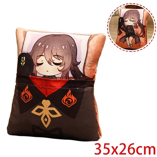 Anime Hu Tao Plush Pillow Soft Plush Toy Cushion Pillow