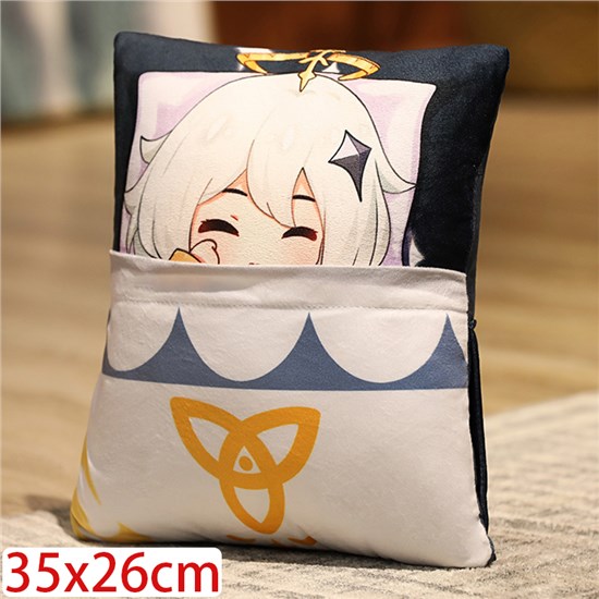 Anime Paimon Plush Pillow Soft Plush Toy Cushion Pillow