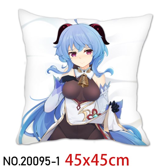 Japan Anime Girl Ganyu Pillowcase Cushion Cover