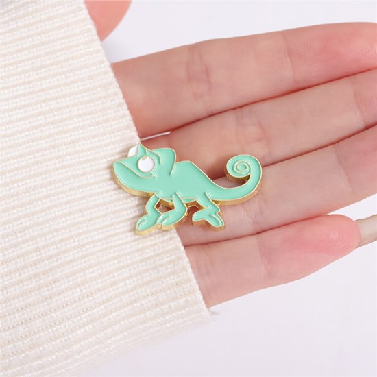 Cute Cartoon Lizard Enamel Pin Brooch Badge