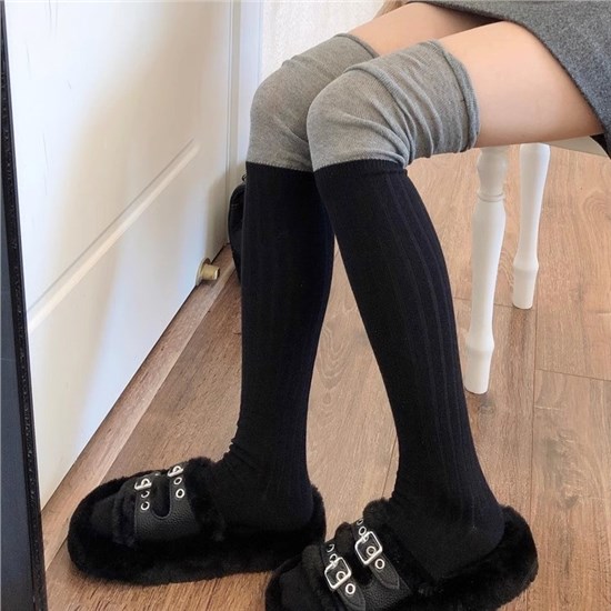 Thigh High Socks Boot Socks Knee High Socks Warmer Trim Long Stocking for Cosplay