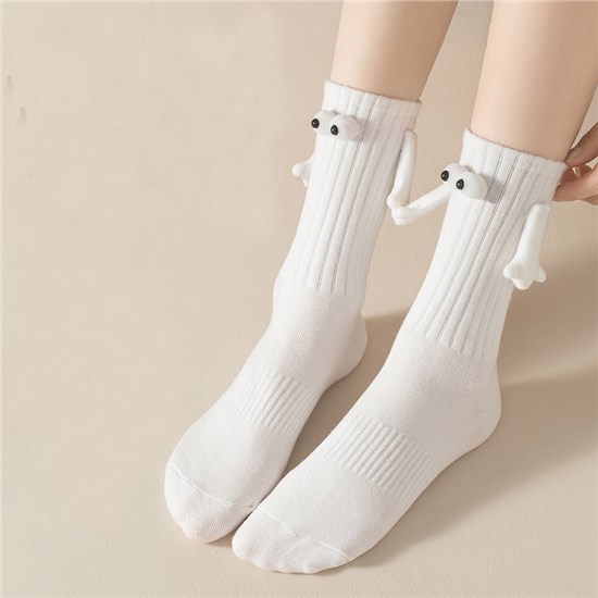 Hand in Hand Socks Holding Hands Socks Couple Magnetic Hand Socks Mid Tube Sock Funny Gifts Socks