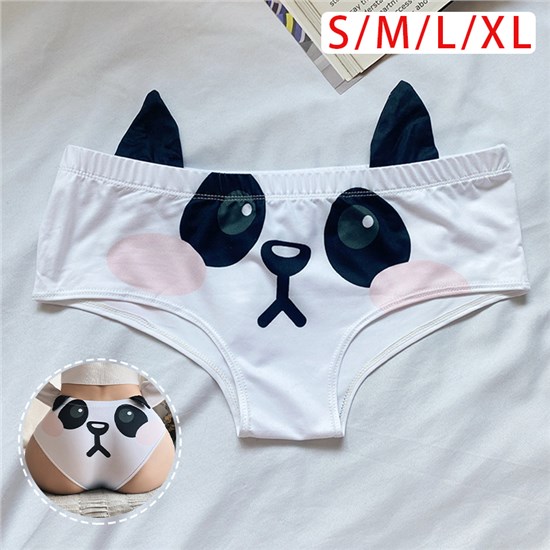 Anime Girl Panda Fun Sexy Panty Briefs Underwear 