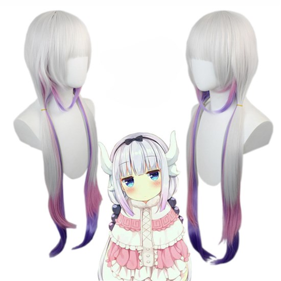 Anime Girl KannaKamui Pink Wig Cosplay