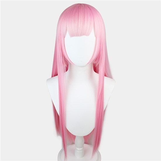 Anime Girl Ram Long Pink Wig Cosplay