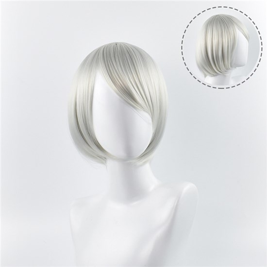 Anime 2B Cosplay Wig Short Wig for Halloween Party