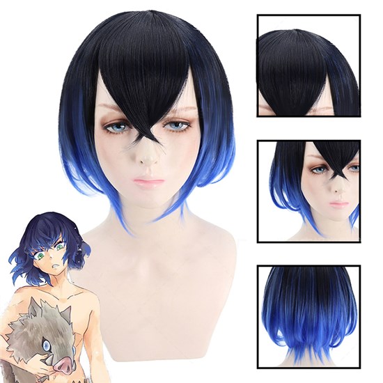 Hashibira Inosuke Japan Anime Wig Cosplay