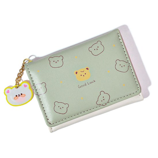 Cute Bear Pattern PU Wallet