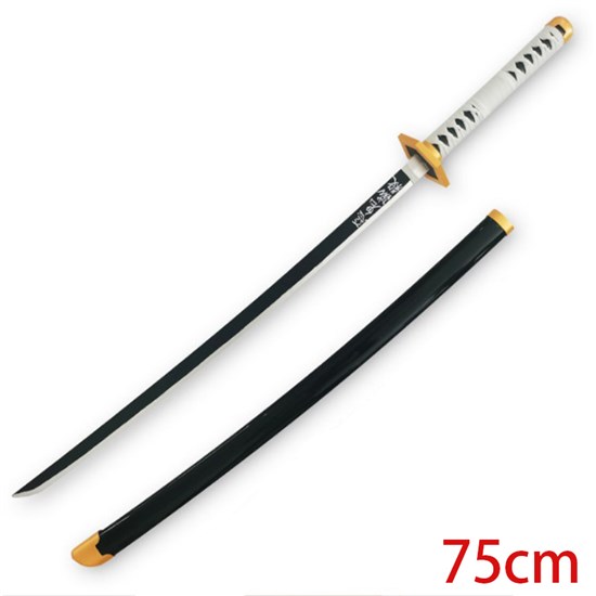 Japanese Anime Sabito Bamboo Blade Demon Slayer Wooden Sword Cosplay