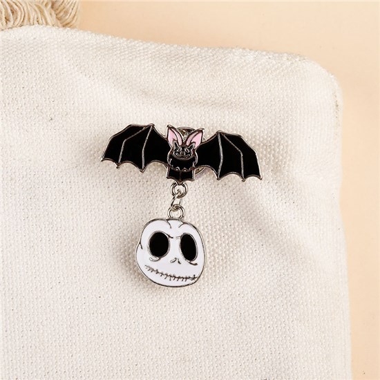 Halloween Cartoon Bat Enamel Pin Brooch Badge