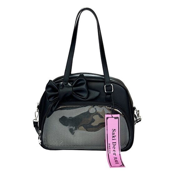 Lolita Black Bow Itabag Uniform Bag PU Shoulder Bag