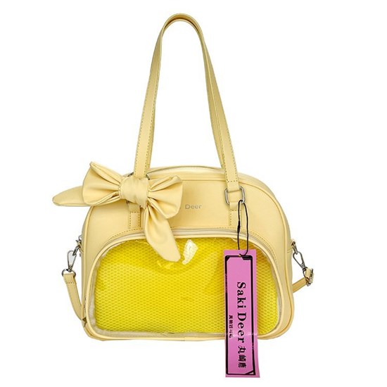 Lolita Yellow Bow Itabag Uniform Bag PU Shoulder Bag