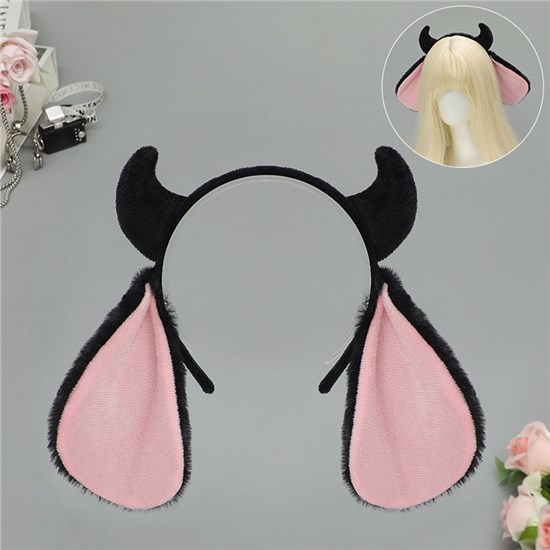 Cute Plush Sheep Horn Hair Clip Hair Hoop Animal Ears Headband Animation Cosplay