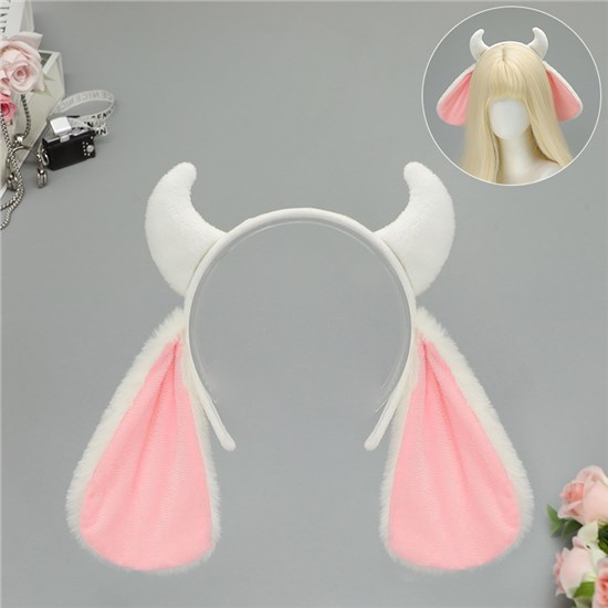 Cute Plush Sheep Horn Hair Clip Hair Hoop Animal Ears Headband Animation Cosplay